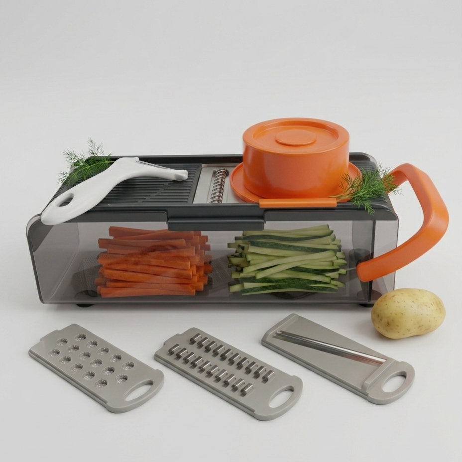 Cortador De Vegetales Con Cuchillas Y Pelador