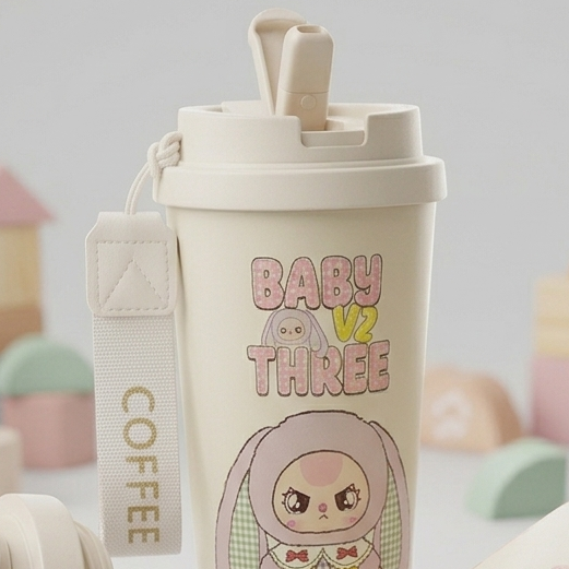Vaso Térmico de Acero Inoxidable – Capibara y Labubu